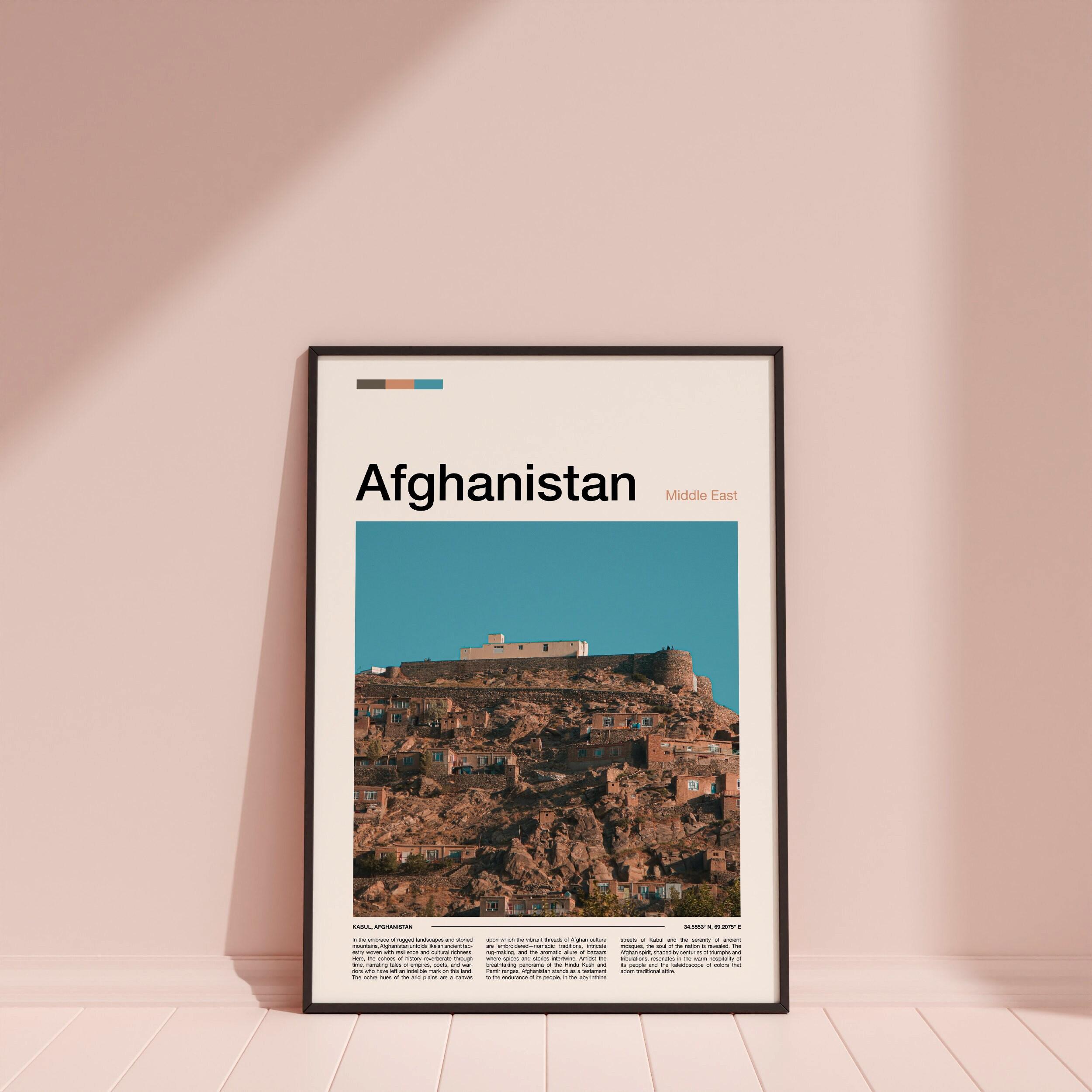 Afghanistan Print, Afghanistan Poster, Afghanistan Wall Art ...